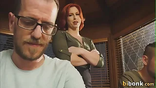 Bi supplicant eats cock then takes it deep